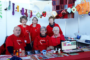 Am Stand des AWO-Ortsvereins Hildburghausen präsentierten die Mitglieder Kreatives