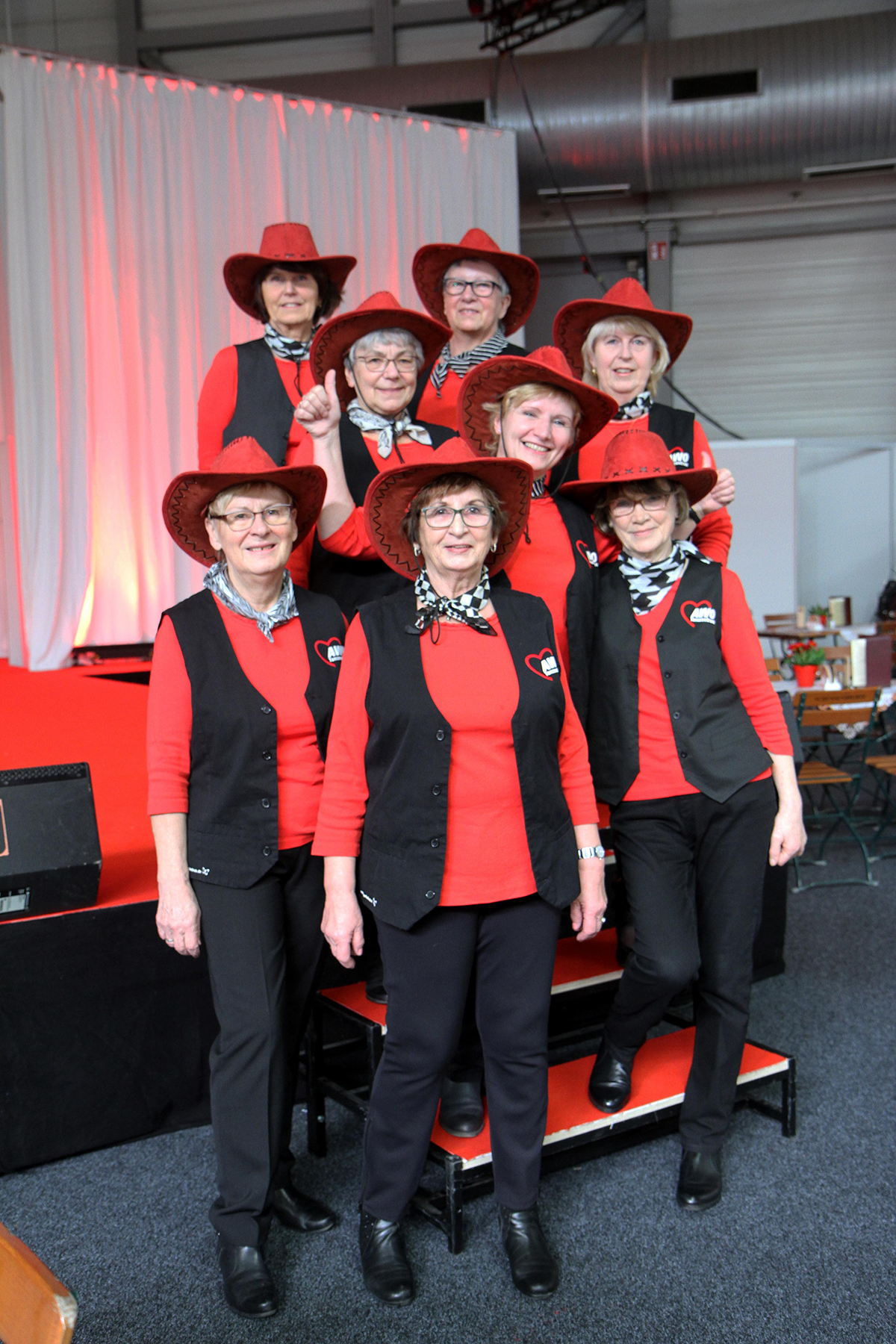 Die Line Dance-Gruppe "New Oldies" aus dem AWO Tanzzentrum Gotha